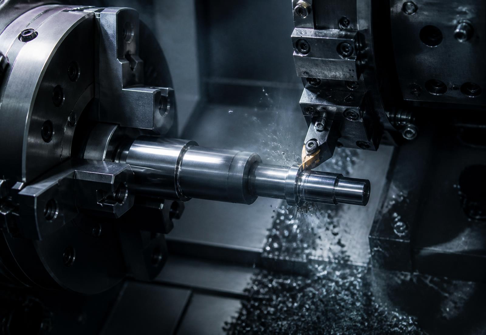 CNC machining of a precision metal component